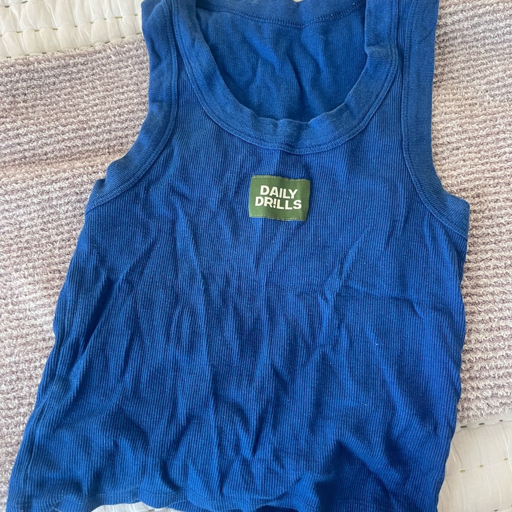 Daily Drills Blue Tank Top
